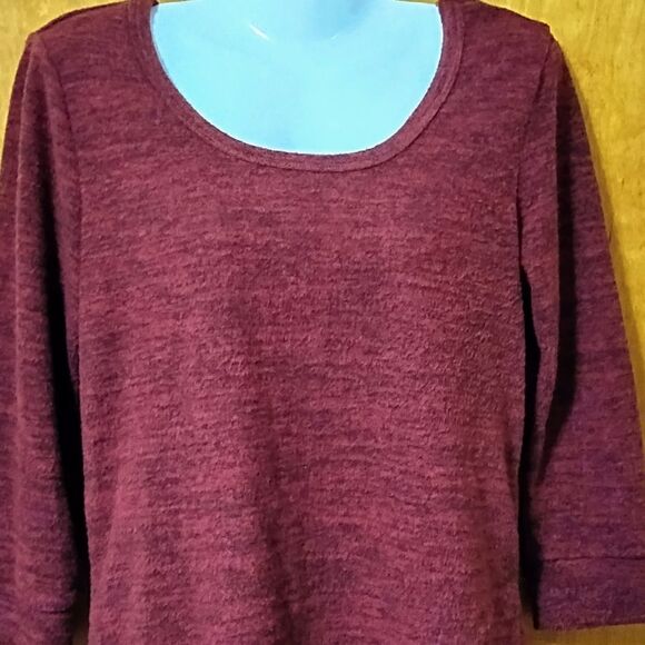 NOBO No Boundaries Red Cross Cross Back Sweater Jr Sz M (7-9) Knit Blouse - Picture 5 of 6